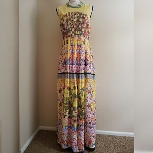 Anthropologie Ranna Gill Lore Maxi Dress Medium 12